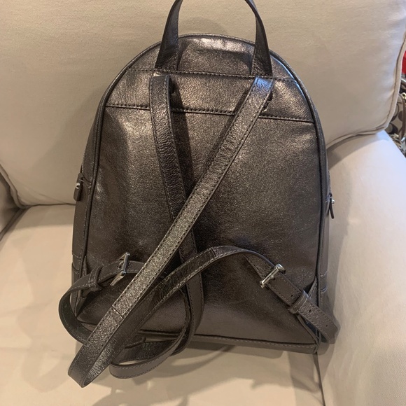 Michael Kors Black Leather Backpack - Picture 2 of 4